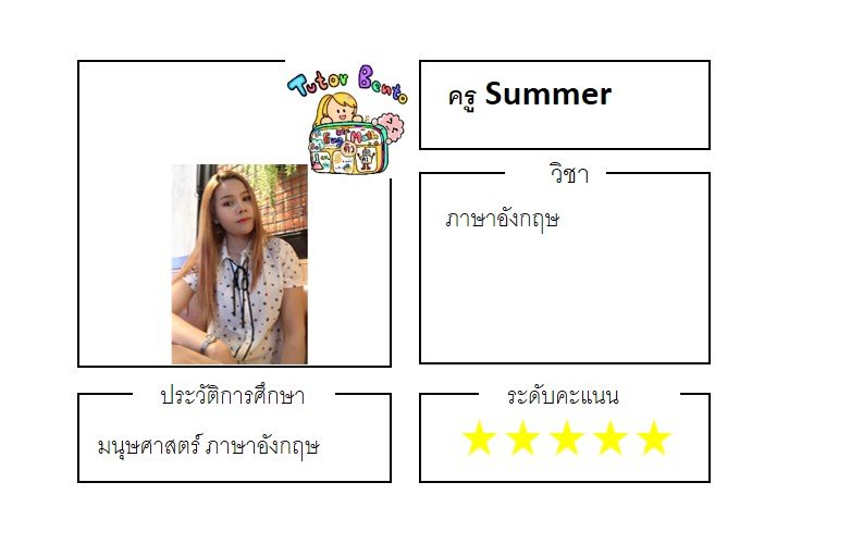 ครูสอนพิเศษ tutorbento  ครูสอนพิเศษ tutorbento