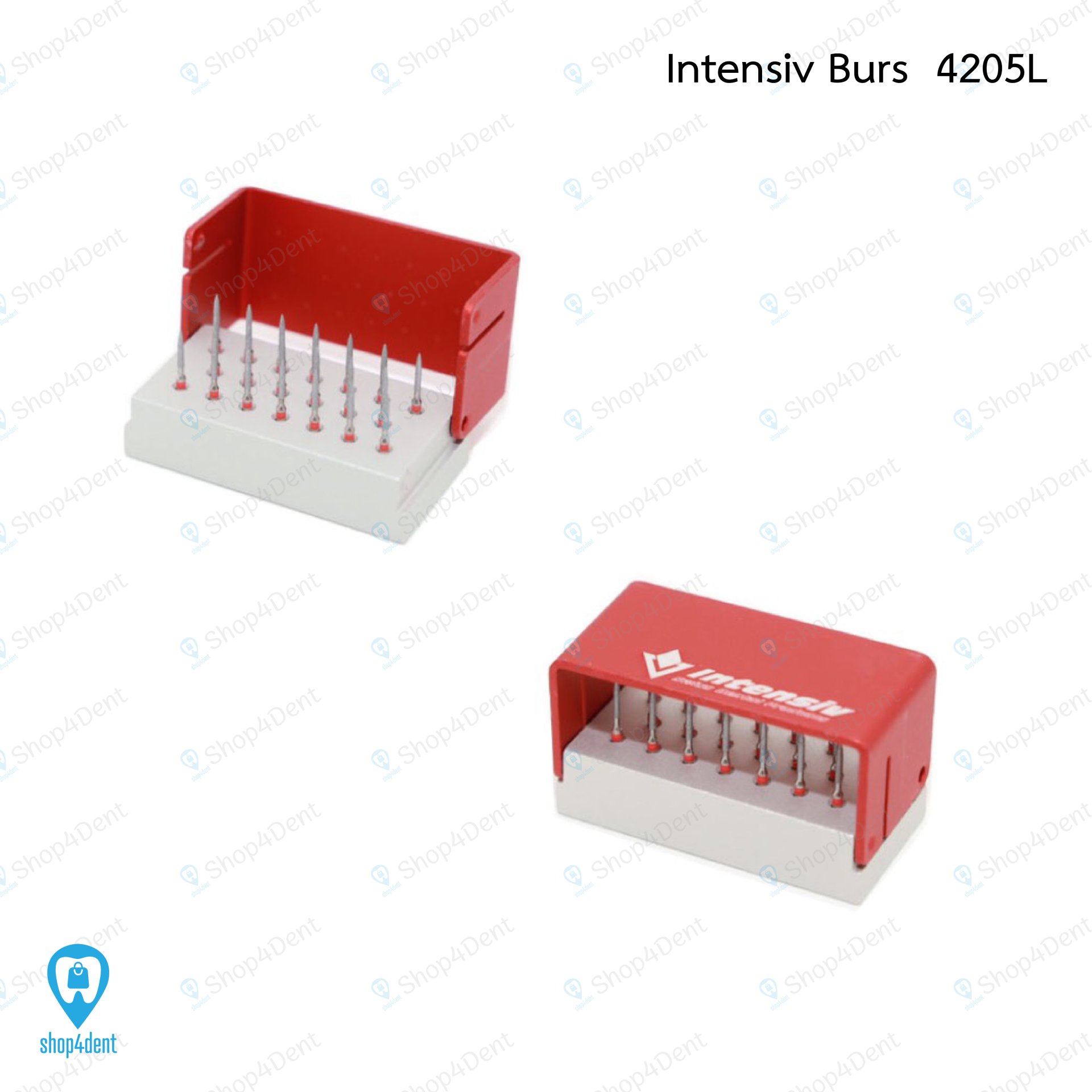 Intensiv Diamaond Burs Tray 20pc. Ref No. 4205L (Flame)