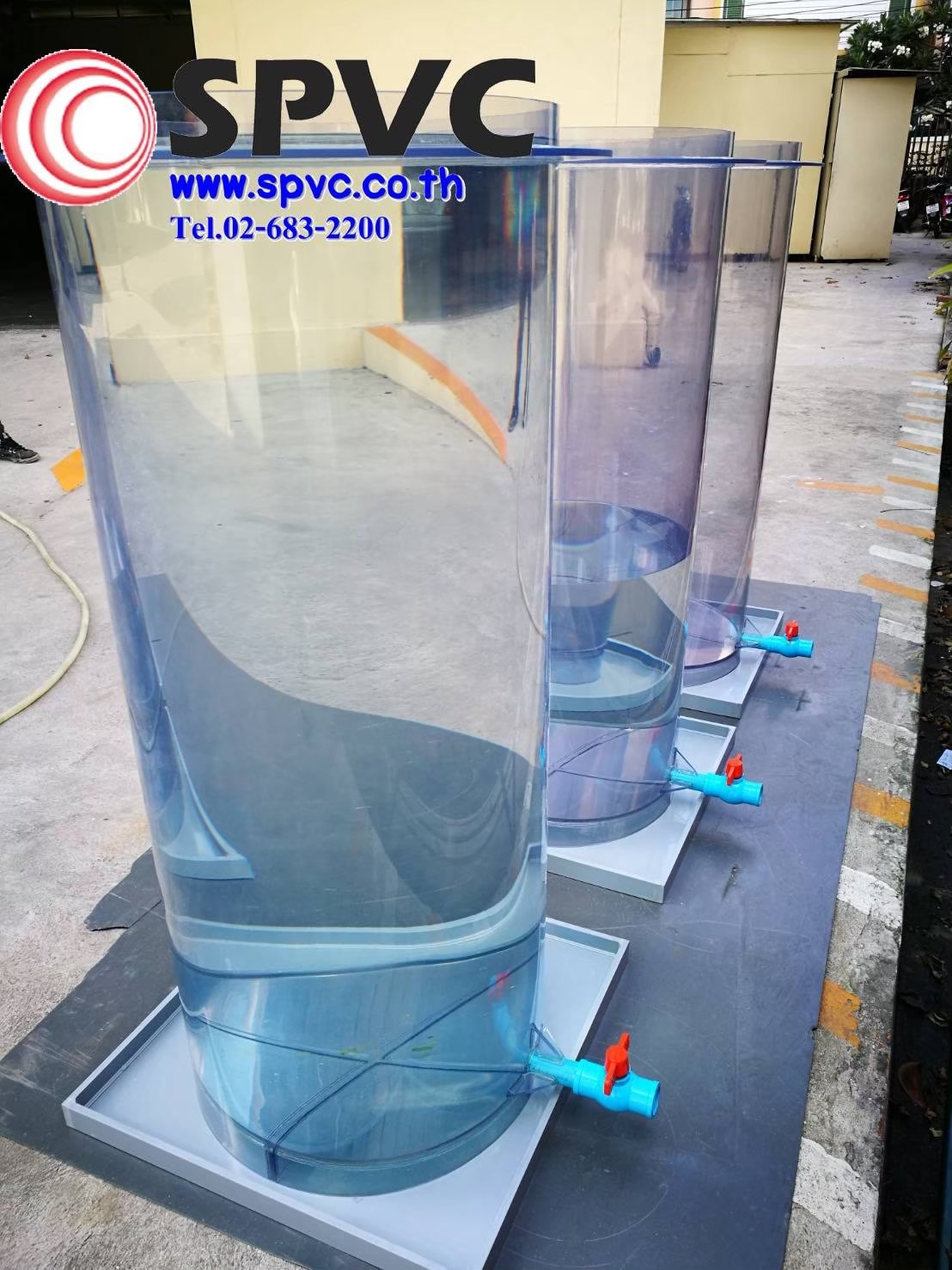 งานขึ้นรูป ถัง PVC ใส