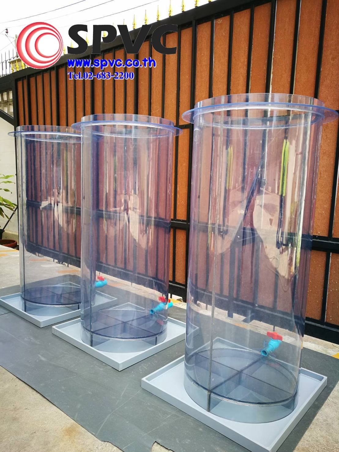 งานขึ้นรูป ถัง PVC ใส