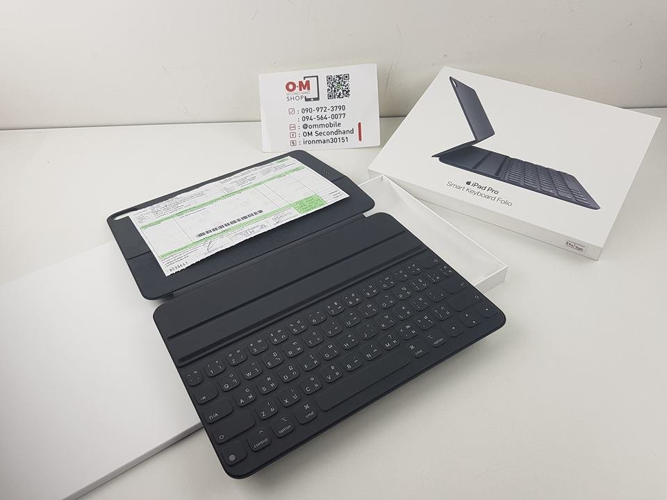ขาย/แลก Apple Smart Keyboard Folio 11-inch IPad Pro ศูนย์ไทย สภาพสวยมาก ประกันยาว 01/12/2019 แท้ ครบยกกล่อง เพียง 4,900 บาท