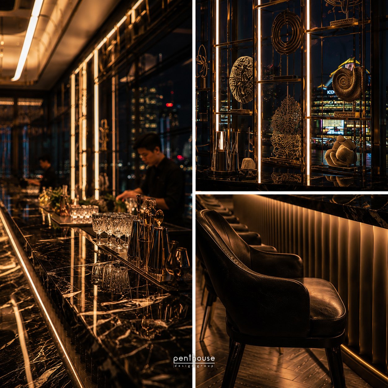 Rivaruk interior lighting shaping the dining atmosphere