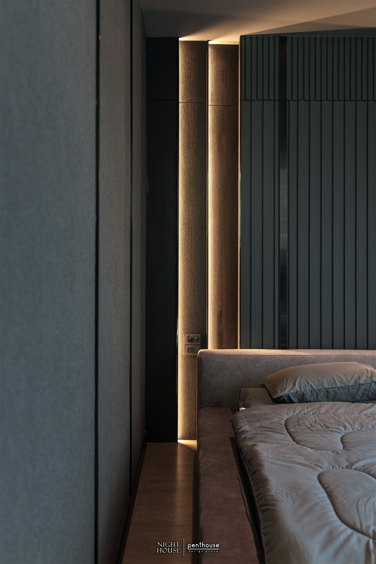 รายละเอียดหัวเตียงและแนวแสง NIGHT HOUSE