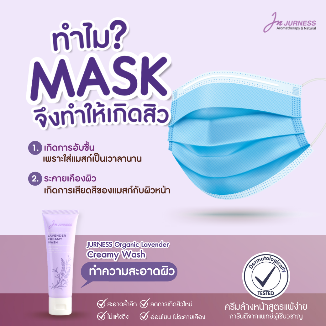 Why does pimples happed after wearing hygienic mask?