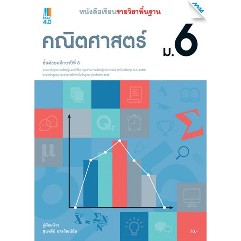 หนังสือเรียนรายวิชาพื้นฐานคณิตศาสตร์ ม.6/Mac.
