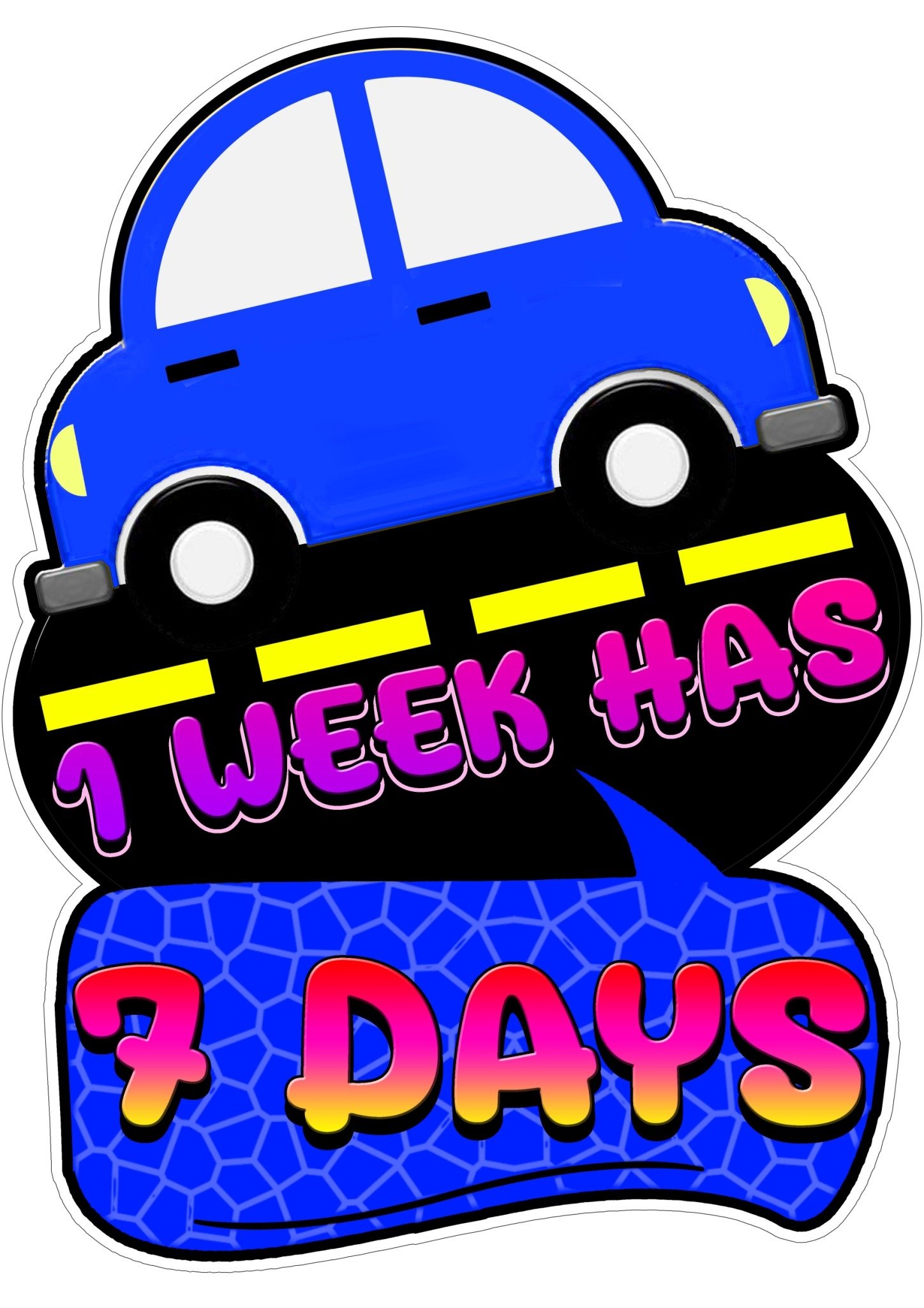 สื่อฟิวเจอร์บอร์ด 1 week has 7 day /วรา