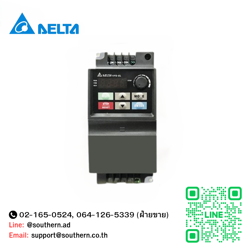 Delta Inverter : VFD007EL43A 1HP 0.75kW Input 380V 3-Phase Output 380V ...