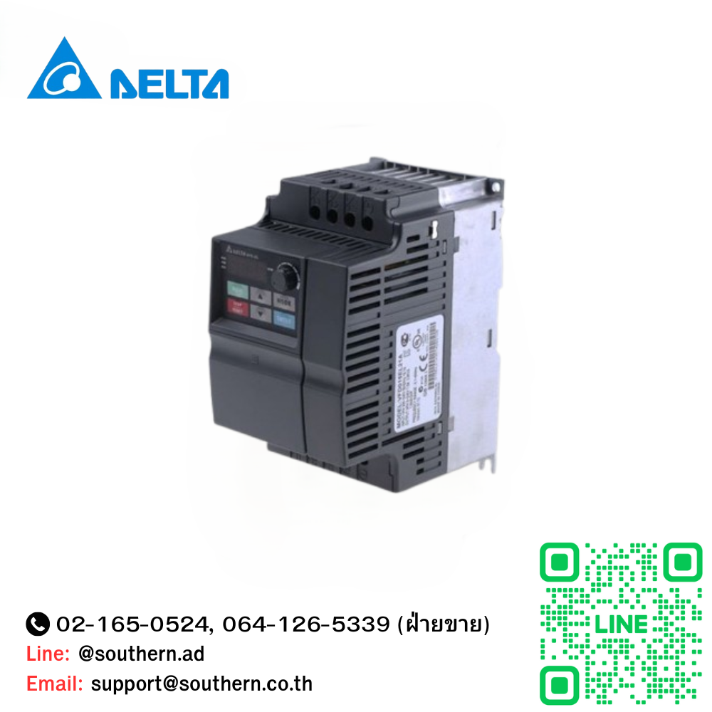Delta Inverter : VFD037EL43A 5HP 3.7kW Input 380V 3-Phase Output 380V 3 ...