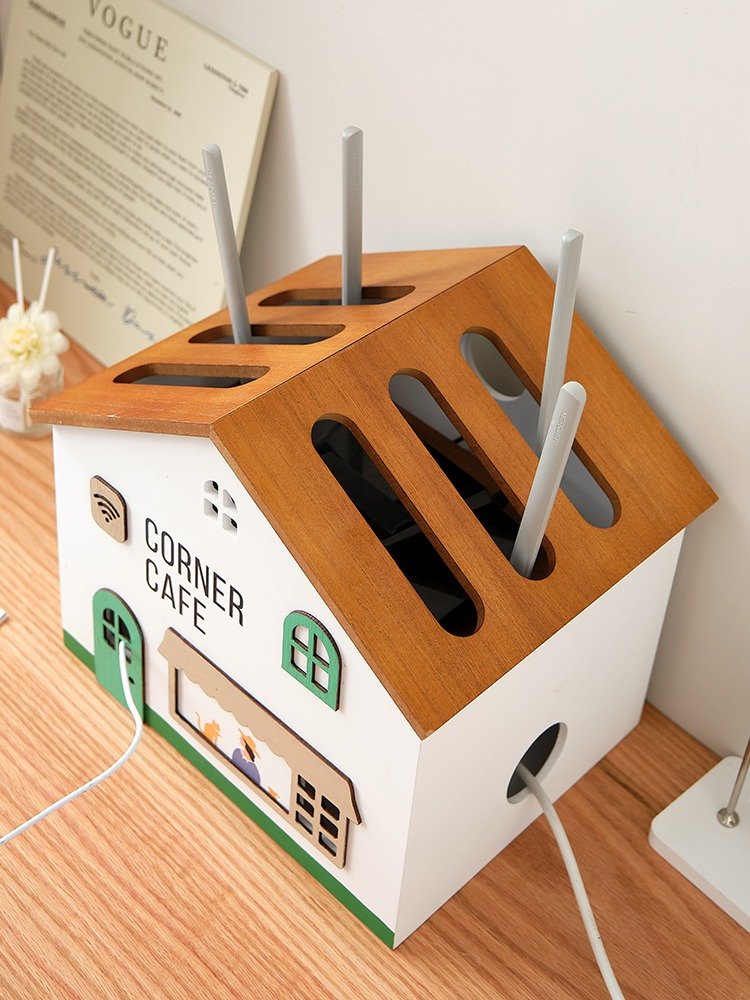 Cafe Router กล่องจัดระเบียบรางปลั๊กไฟ,เร้าเตอร์ Router WIFI รูปบ้านรุ่น CORNER CAFE ...