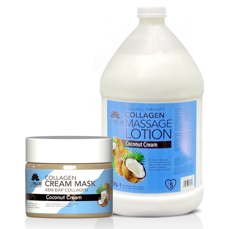 Collagen Cream Maske Coconut Cream (ขนาดเล็ก) Collagen Massage Lotion Coconut Cream (ขนาดใหญ่)