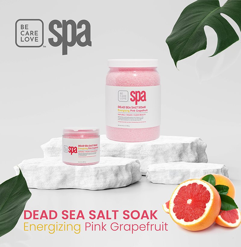 DEAD SEA SALT SOAK ENERGIZING PINK GRAPEFRUIT