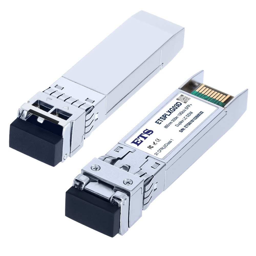 ETSPLXG03D: SFP+ 10Gb/s Distance 300m 850nm Duplex LC MMF