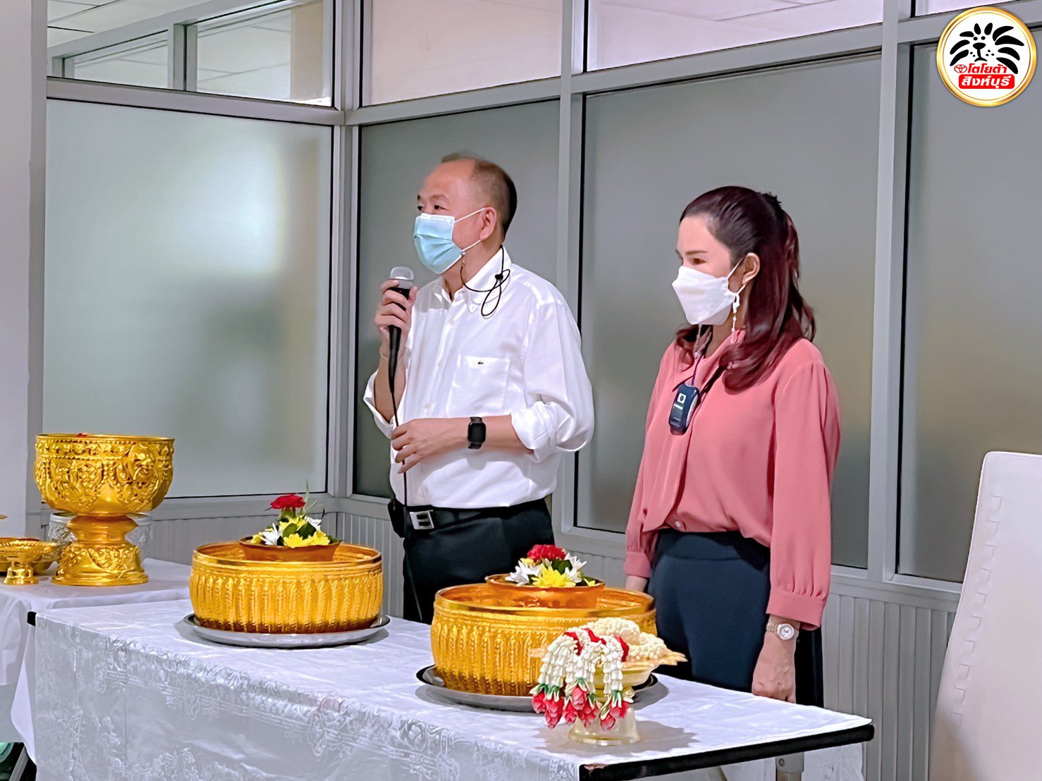บริษัทโตโยต้าสิงห์บุรีจำกัน ร่วมสืบสานประเพณีสงกรานต์แบบวิถีใหม่