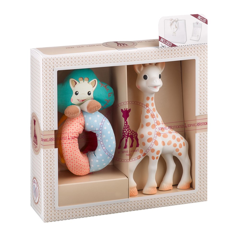 เซ็ทยางกัดโซฟี พร้อมของเล่น Ready to Give Birth Gift Set Sophie la girafe and  Rattle Balls and Fabrics