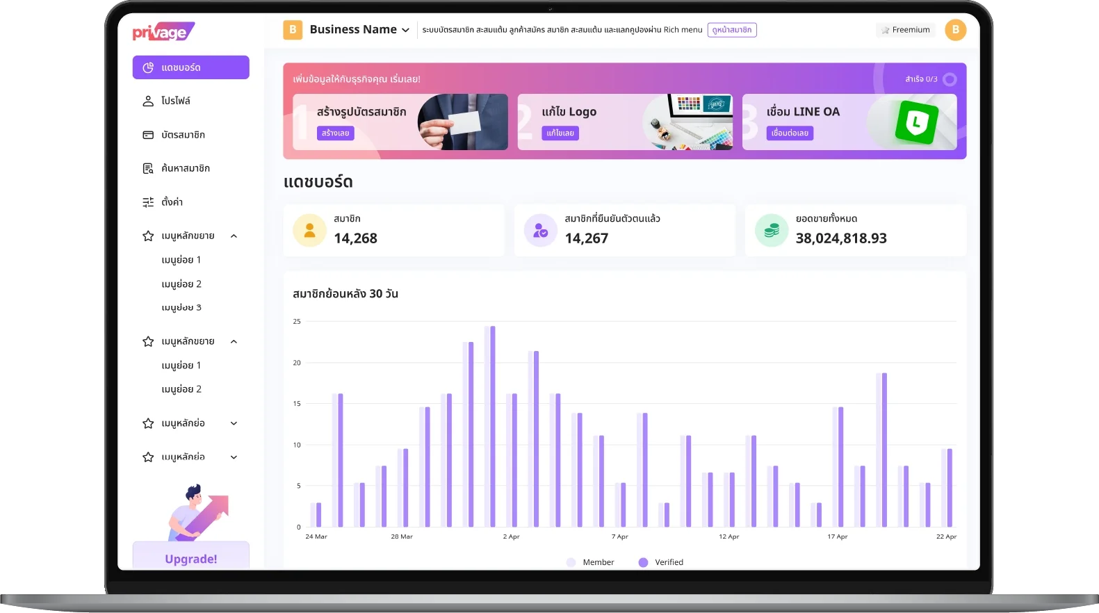 Rada Richness ระบบสะสมแต้ม CRM Rada Richness ระบบสะสมแต้ม CRM