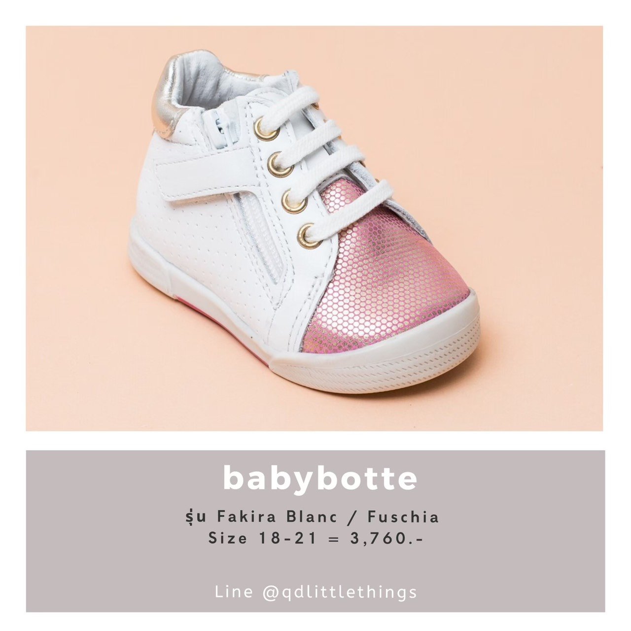 BabyBotte : Fakira Blanc / Fuschia
