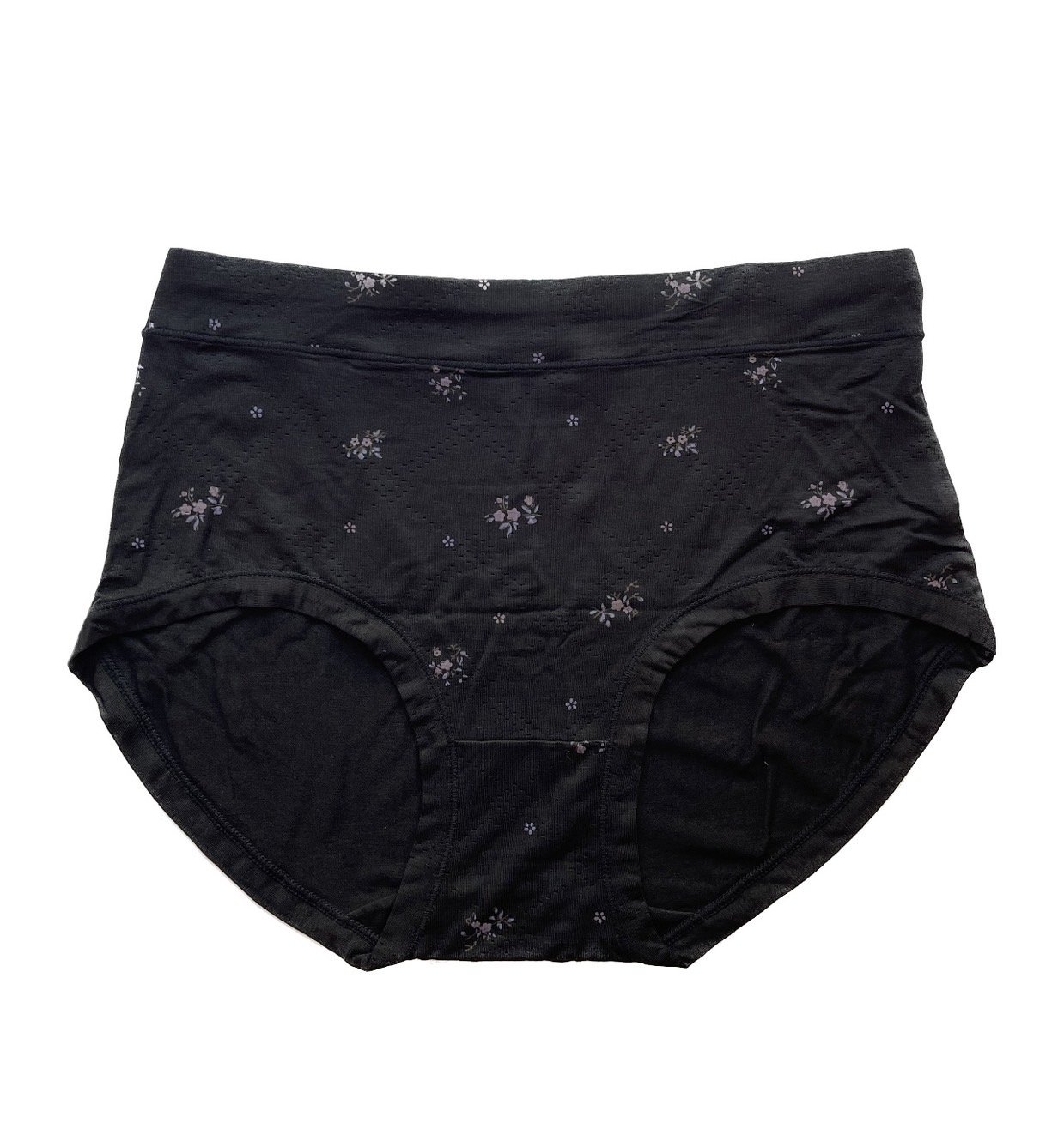 Floral Soft Cotton Fabric High Waist Panty by Skinn intimate