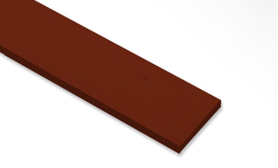 ไม้ระแนงเฌอร่า รุ่นขอบตรง ลายสัก สีแดงเชอรี่ 0.8x7.5x300 ซม.