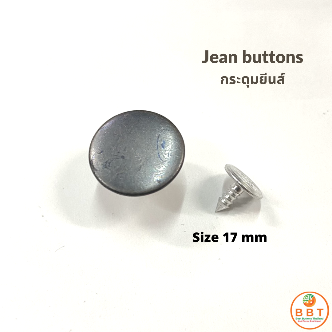 silver jeans buttons - bestbuttonsthailand