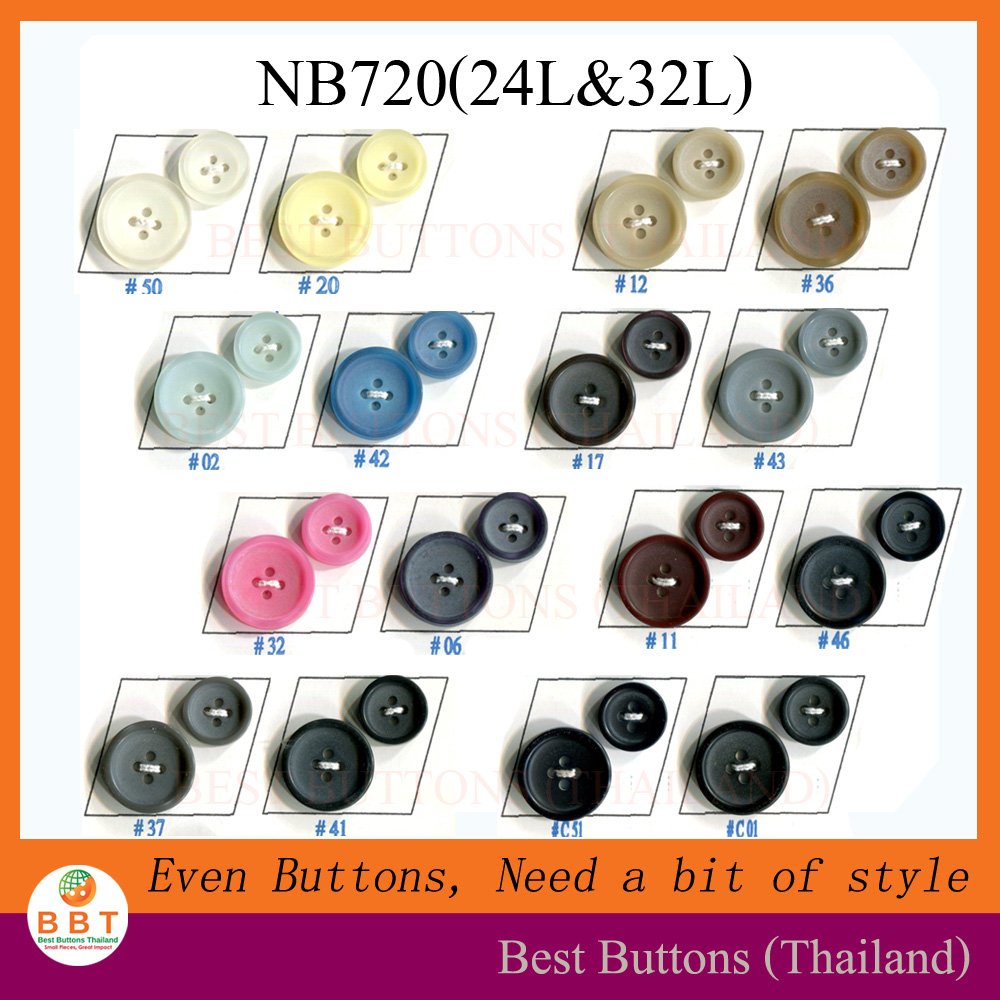 Suit Buttons in Matte Finish