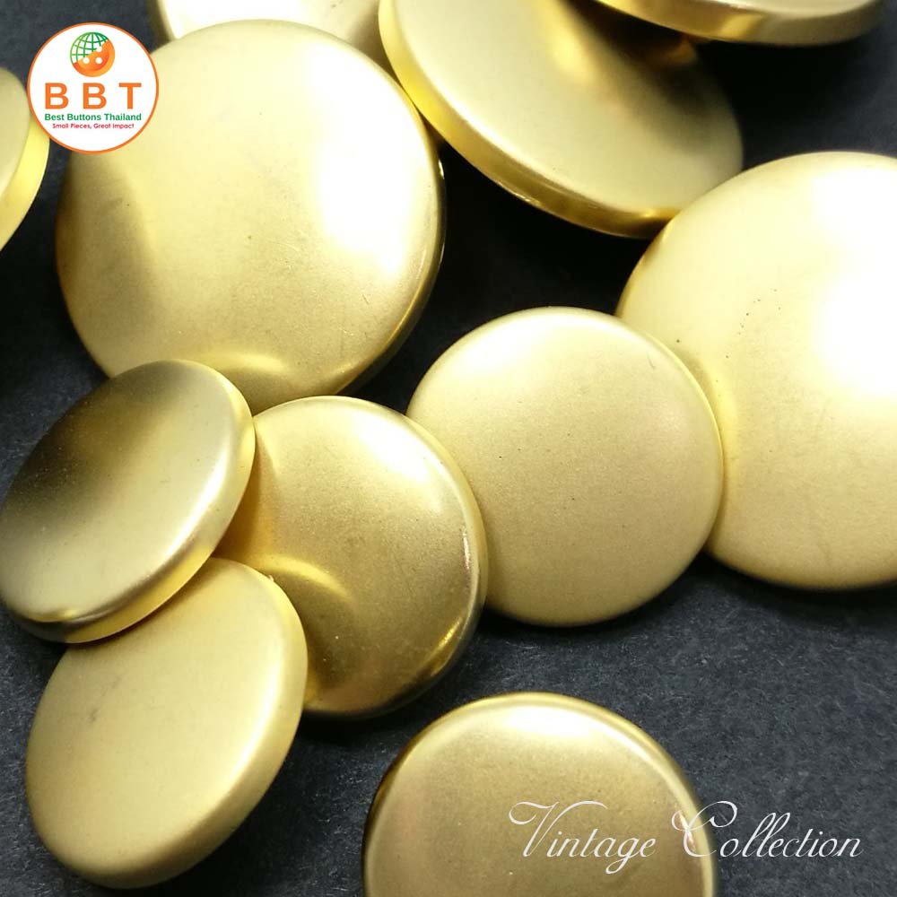Gold Matte Vintage Buttons 20mm