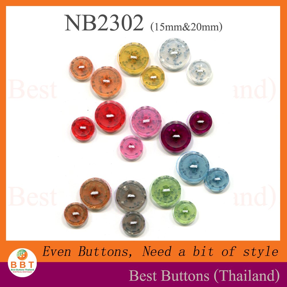Colorful Glitter Buttons