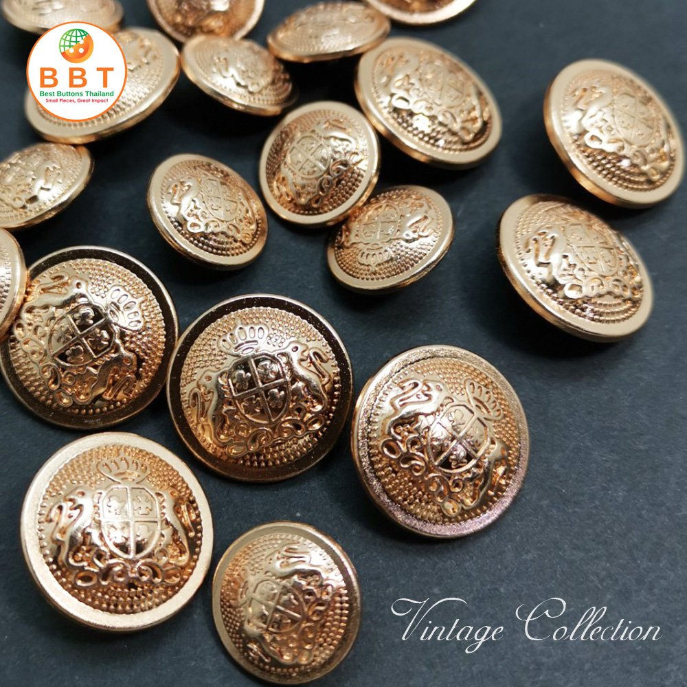 Shield Vintage buttons 20 mm