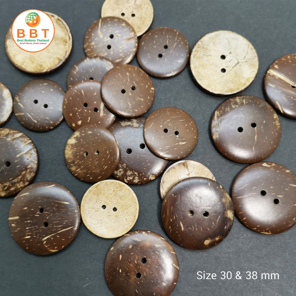 Coconut Buttons Size 30mm