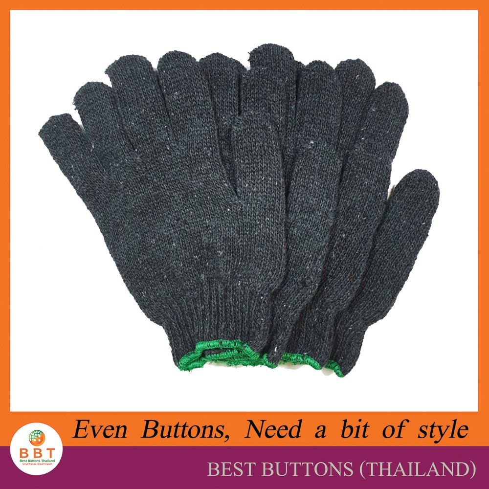 100% Grey Cotton Gloves