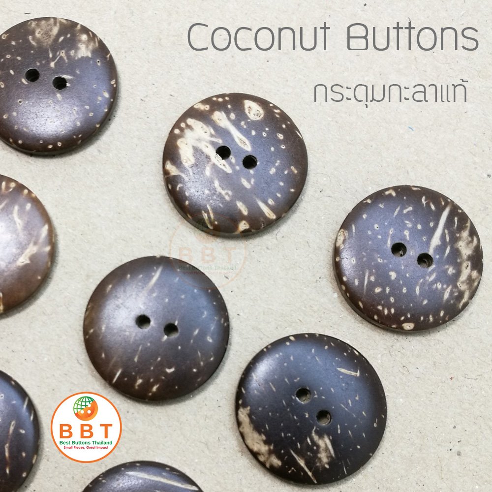 Coconut Buttons Size 25mm
