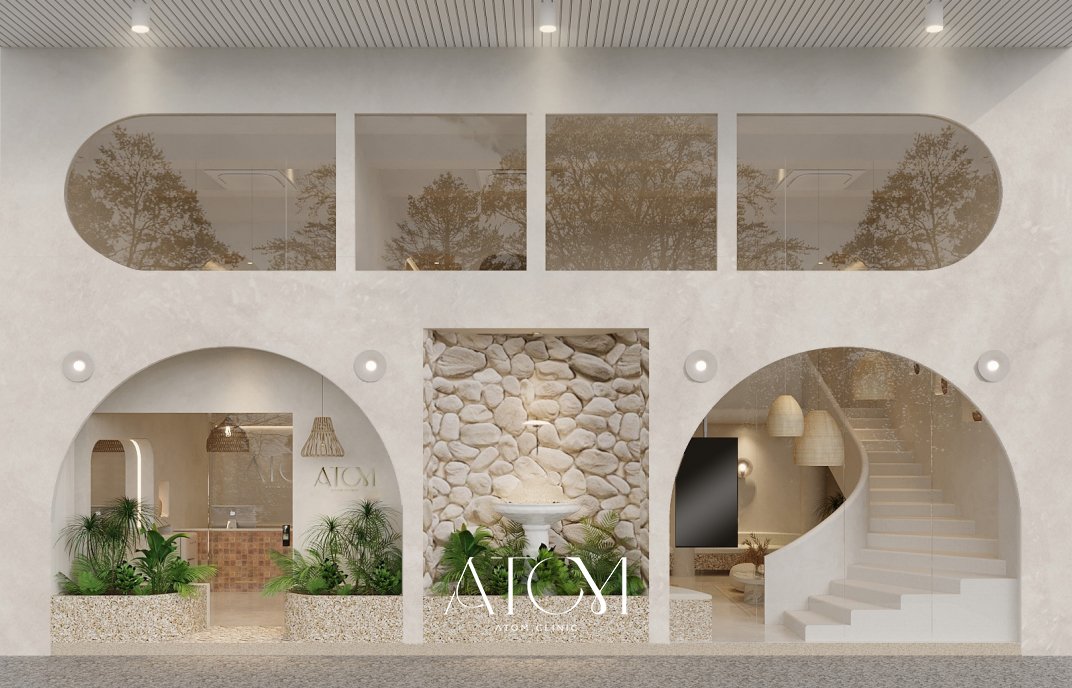 บรรยากาศ Atom Clinic สาขาเมเจอร์ ซีนีเพล็กซ์ รังสิต โทนหรู ดูอบอุ่น