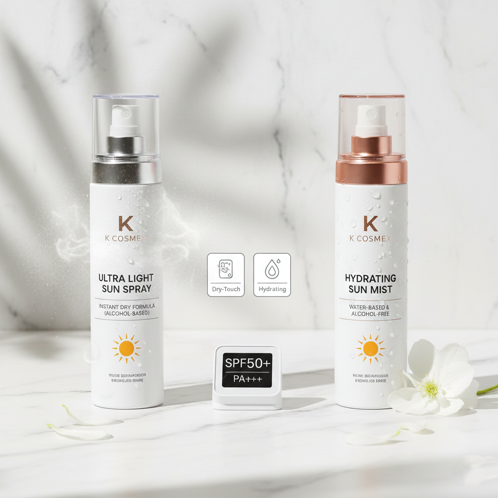 เทียบชัดๆ! สเปรย์กันแดดสูตรน้ำ vs สูตรแอลกอฮอล์ เลือกแบบไหนให้เหมาะกับแบรนด์คุณ