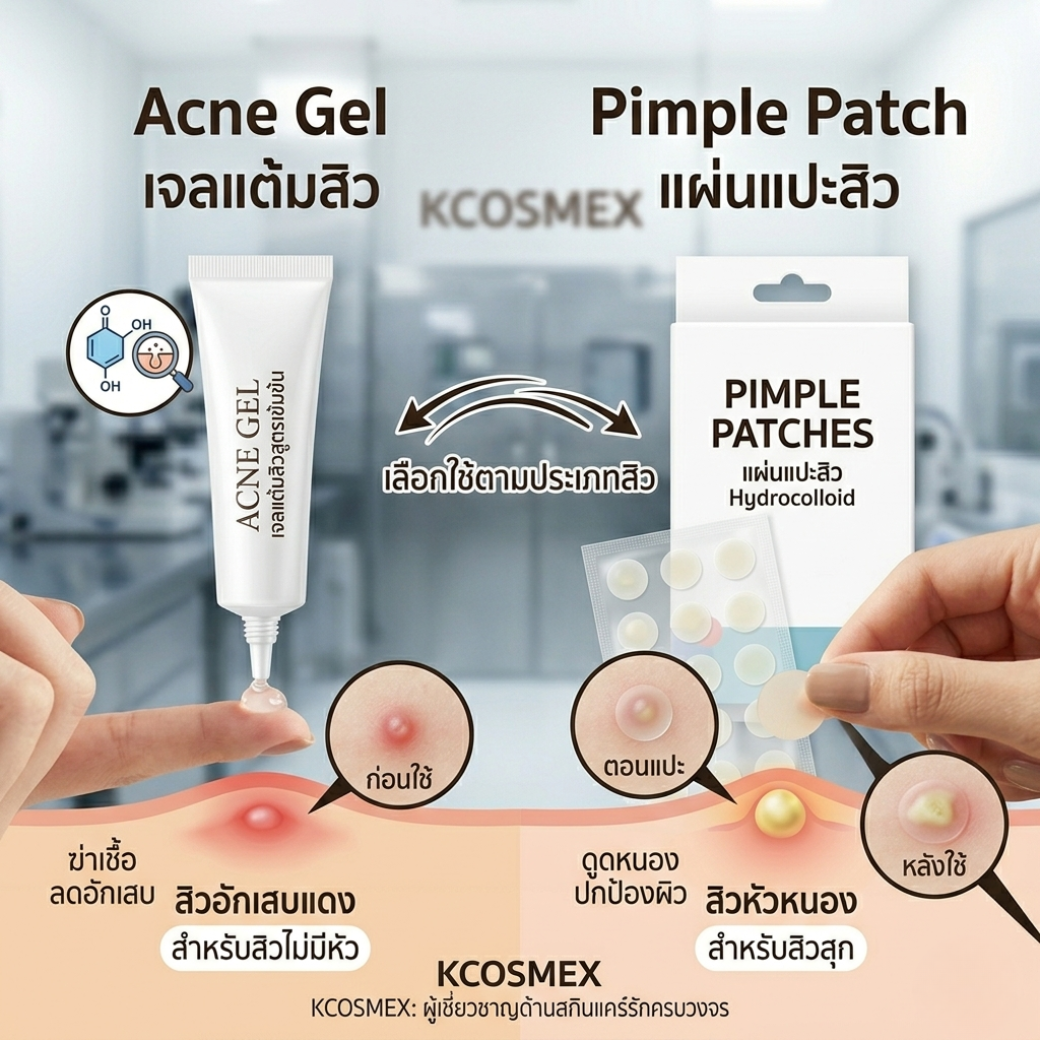 แผ่นแปะสิว vs เจลแต้มสิว แบบไหนดีกว่ากัน? เลือกใช้ยังไงให้สิวหายขาด
