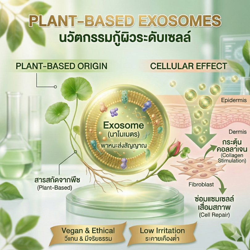 Plant-Based Exosomes นวัตกรรมกู้ผิวระดับเซลล์ เทรนด์มาแรงปี 2026