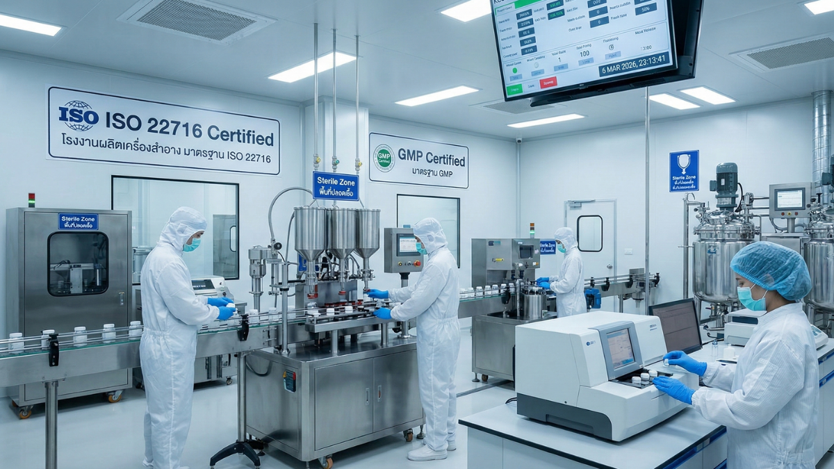 ทำไมการเลือกโรงงานที่มีใบรับรอง GMP/ISO ถึงสำคัญต่อความอยู่รอดของแบรนด์?