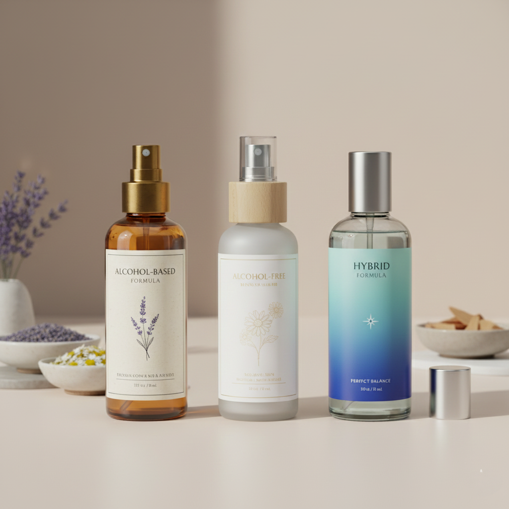 เปรียบเทียบชัดๆ: ผลิต Pillow Mist สูตรน้ำ VS สูตรแอลกอฮอล์ VS สูตรผสม แบบไหนขายดีกว่ากัน?