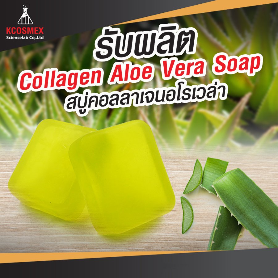 รับผลิต Collagen Aloe Vera Soap