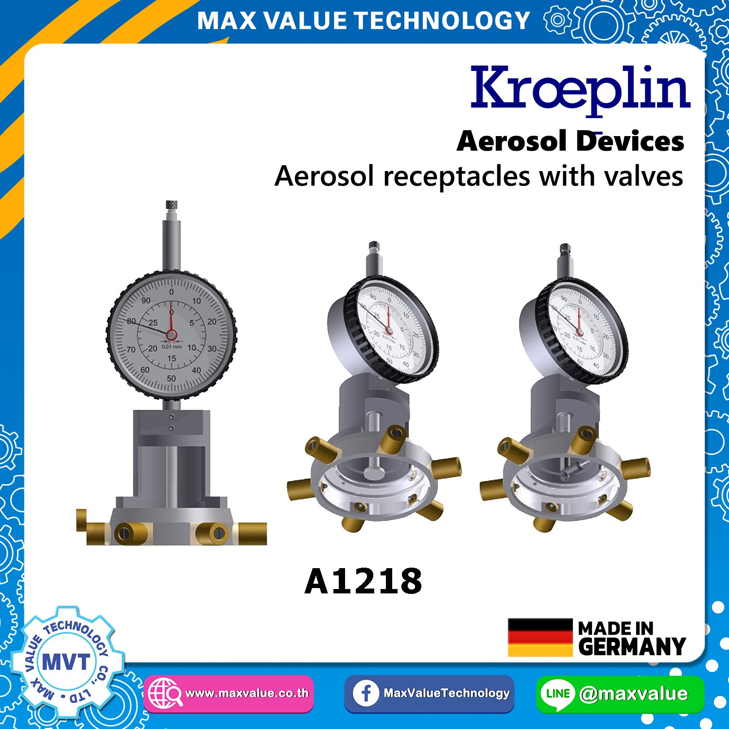 A1218/AE1218 - Aerosol devices - Aerosol receptacles with valves