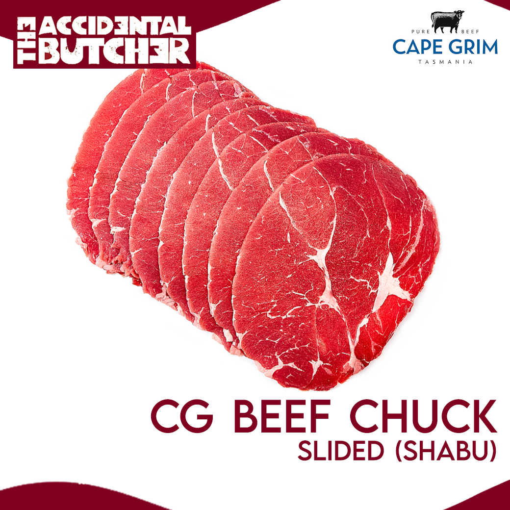 Frozen Cape Grim Beef Chuck Slided (Shabu-Shabu)