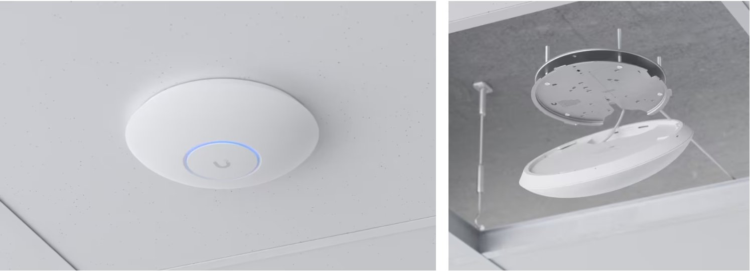 Ubiquiti UniFi U7 Pro Max WiFi 7 Access Point ด้านหน้าตัวเครื่อง รองรับ 6GHz และ 8 Spatial Streams สำหรับองค์กร