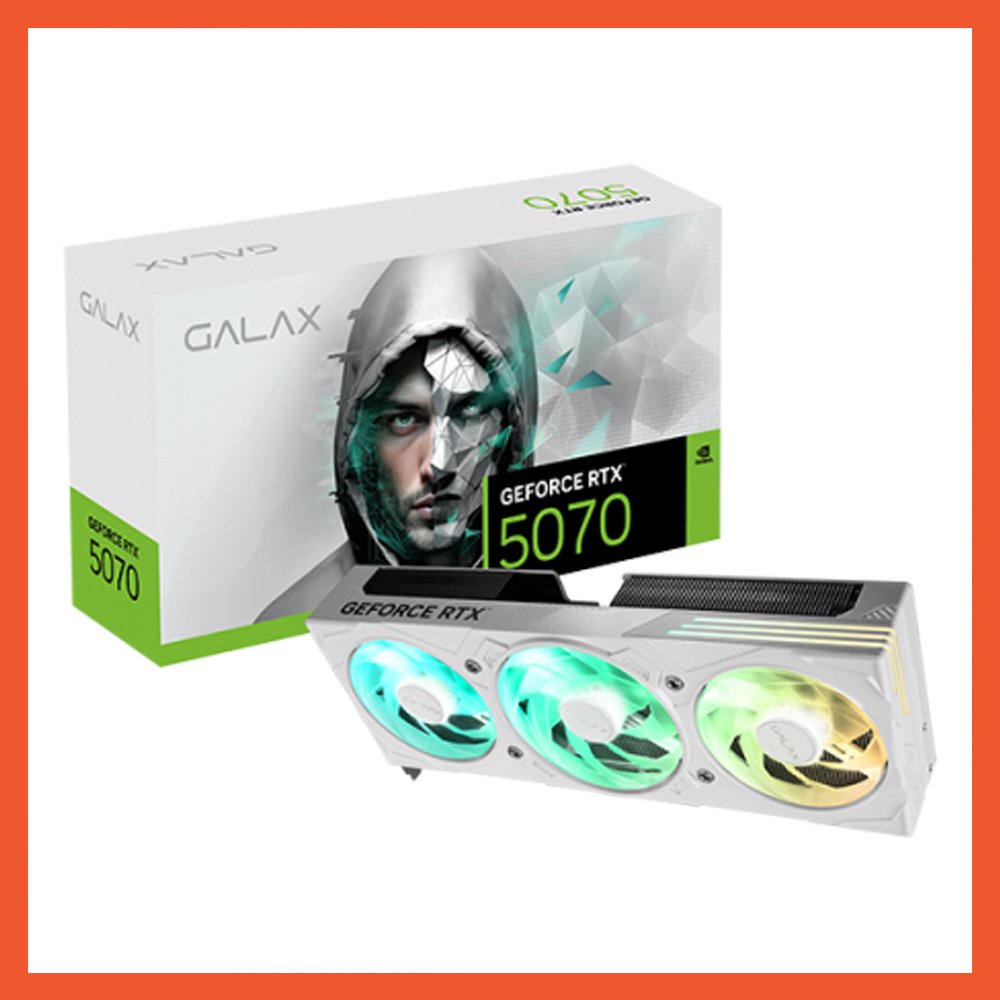 การ์ดจอ GALAX NVIDIA RTX 5070 EX GAMER WHITE OC 12GB GDDR7 (3Y)