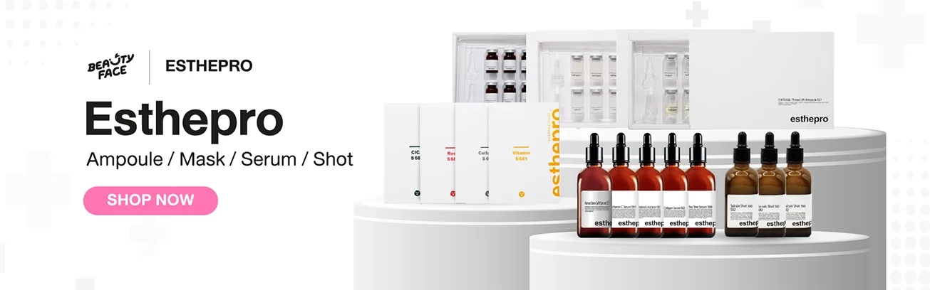 Esthepro แบรนด์สกินแคร์เกาหลี Ampoule Serum Mask Shot จาก BeautyFace