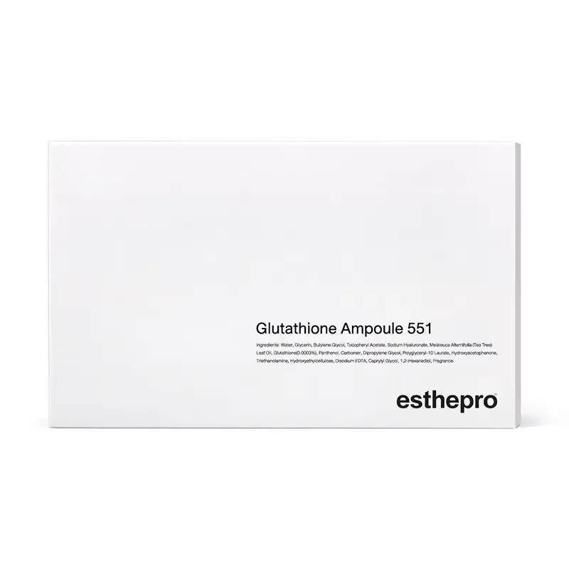 glutathione ampoule 551 Ampola de glutationa ESTHEPRO 8ml 10EA esttica Togo Niacinamide brightening serum for glowing Esthepro Glutathione Ampoule 551