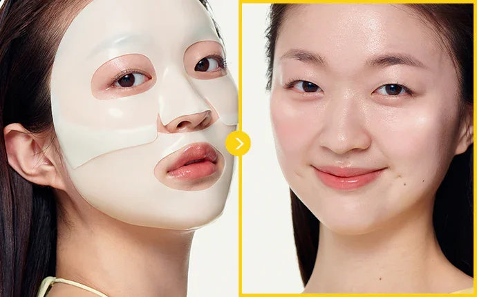 Before & After ผลลัพธ์การใช้ BIODANCE Radiant Vita Niacinamide Real Deep Mask