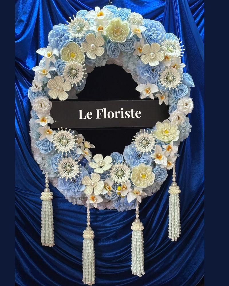 พวงมาลาถวายราชสักการะ RW 14  I Le Floriste