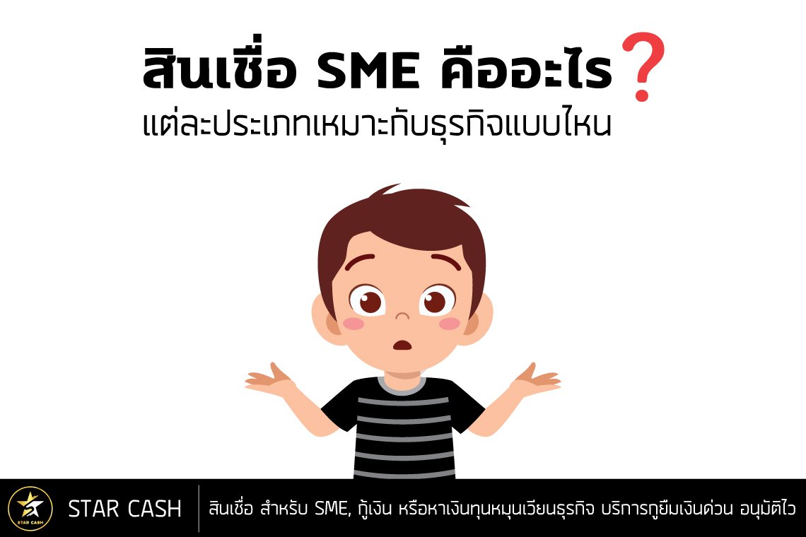 สินเชื่อ Sme คืออะไร แต่ละประเภทเหมาะกับธุรกิจแบบไหน - Starcashmoney