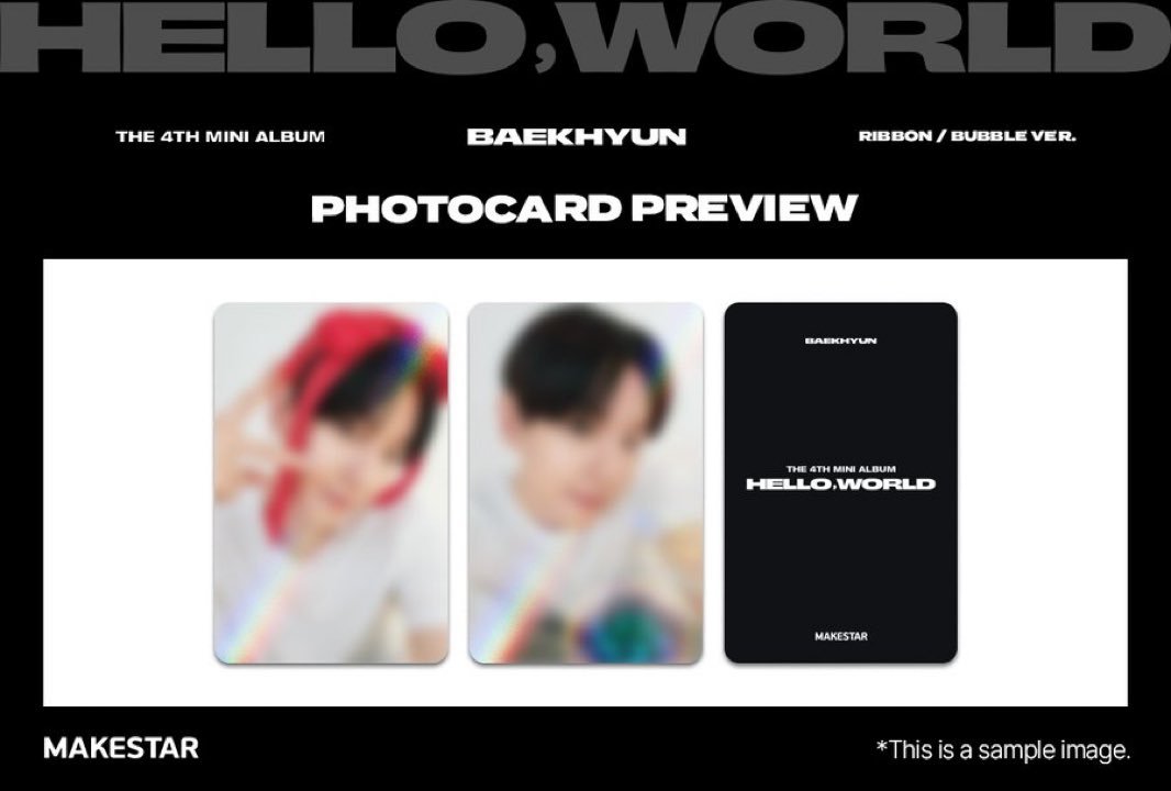 (MAKESTAR EVENT) BAEKHYUN -  'Hello, World' - PHOTOBOOK VER.