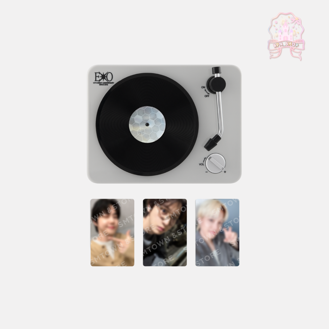 พรี) EXO 13TH ANNIVERSARY - TURNTABLE BLUETOOTH SPEAKER SET
