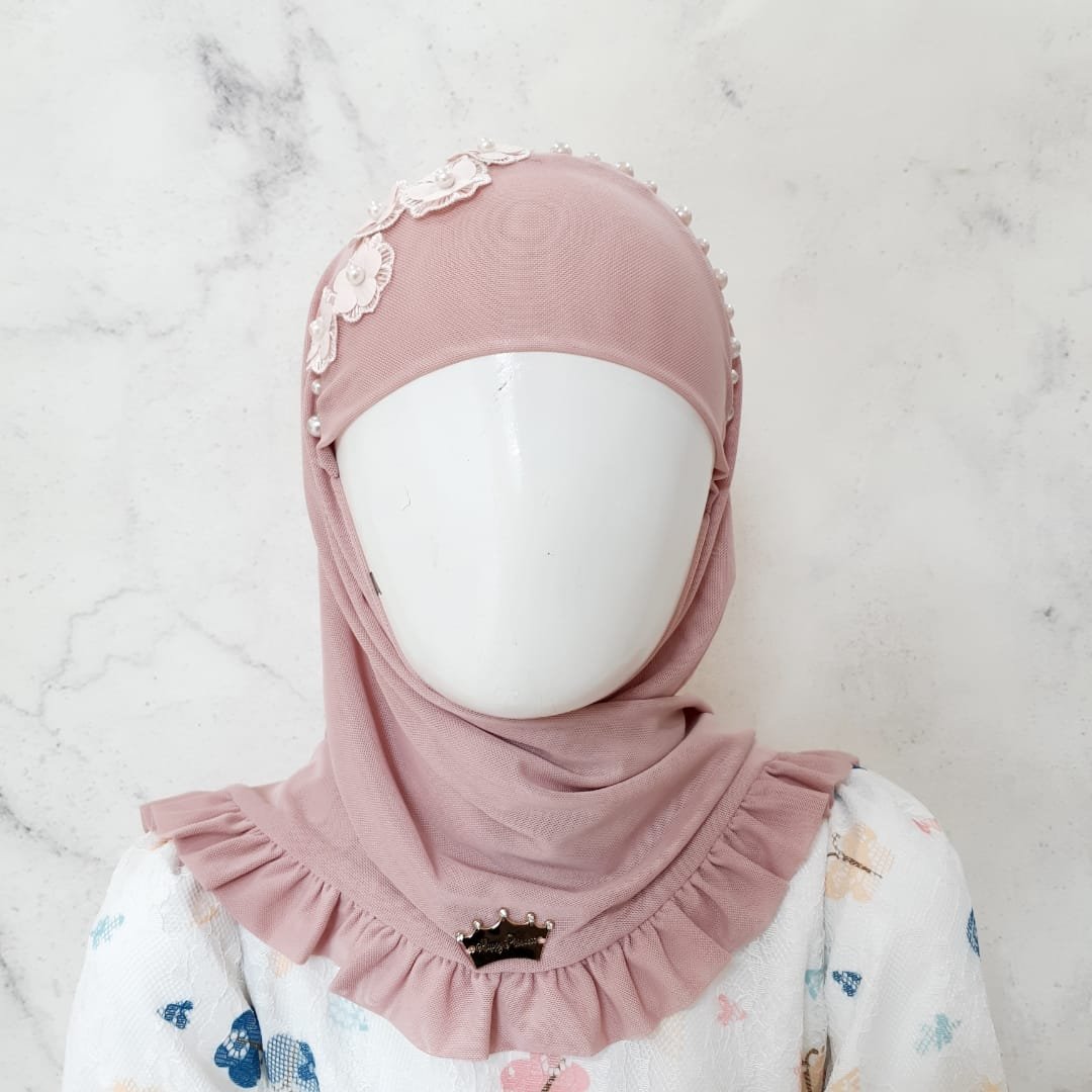 Hijab Jasmine Pita dan Bunga Kecil Size XL