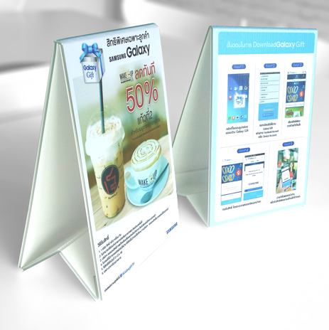 Tent Card PP Board Double Side